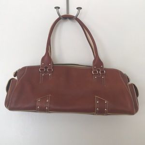 Cole Haan Village brown leather shoulder bag